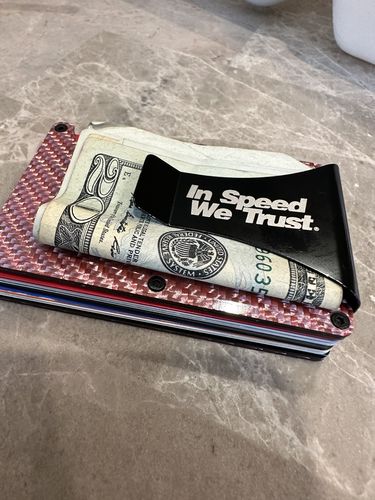 Customer photo review of Carbon Fiber Wallet