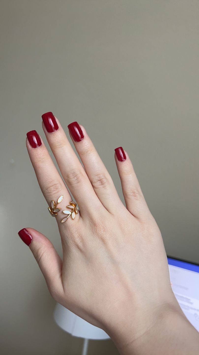 Customer photo review of Gold Leaf Ring