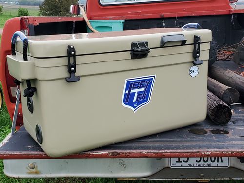 Customer photo review of ICEY-TEK 55 Quart Cooler
