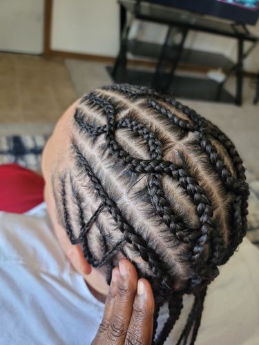 Customer photo review of Via Natural Braiding Shine Jelo, 8 Oz.