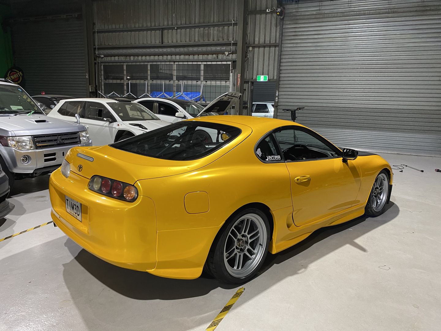 Customer photo review of Glossy Metallic Golden Yellow Vinyl Wrap