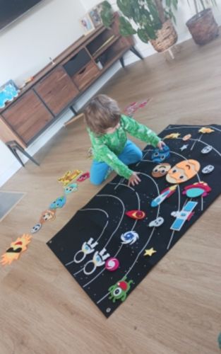 Customer photo review of KidsyFun | Interactive Felt Board for Kids