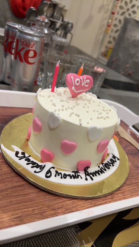 Customer photo review of Pastel Pink Valentine Cake