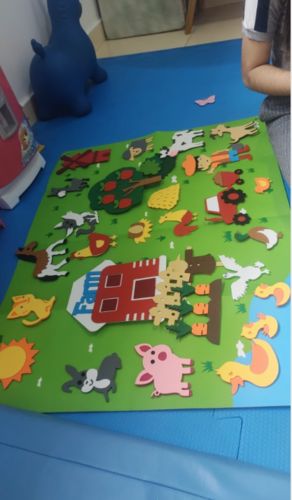Customer photo review of KidsyFun | Interactive Felt Board for Kids