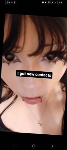 Customer photo review of Darknight Black Contact Lenses(12 months of use)