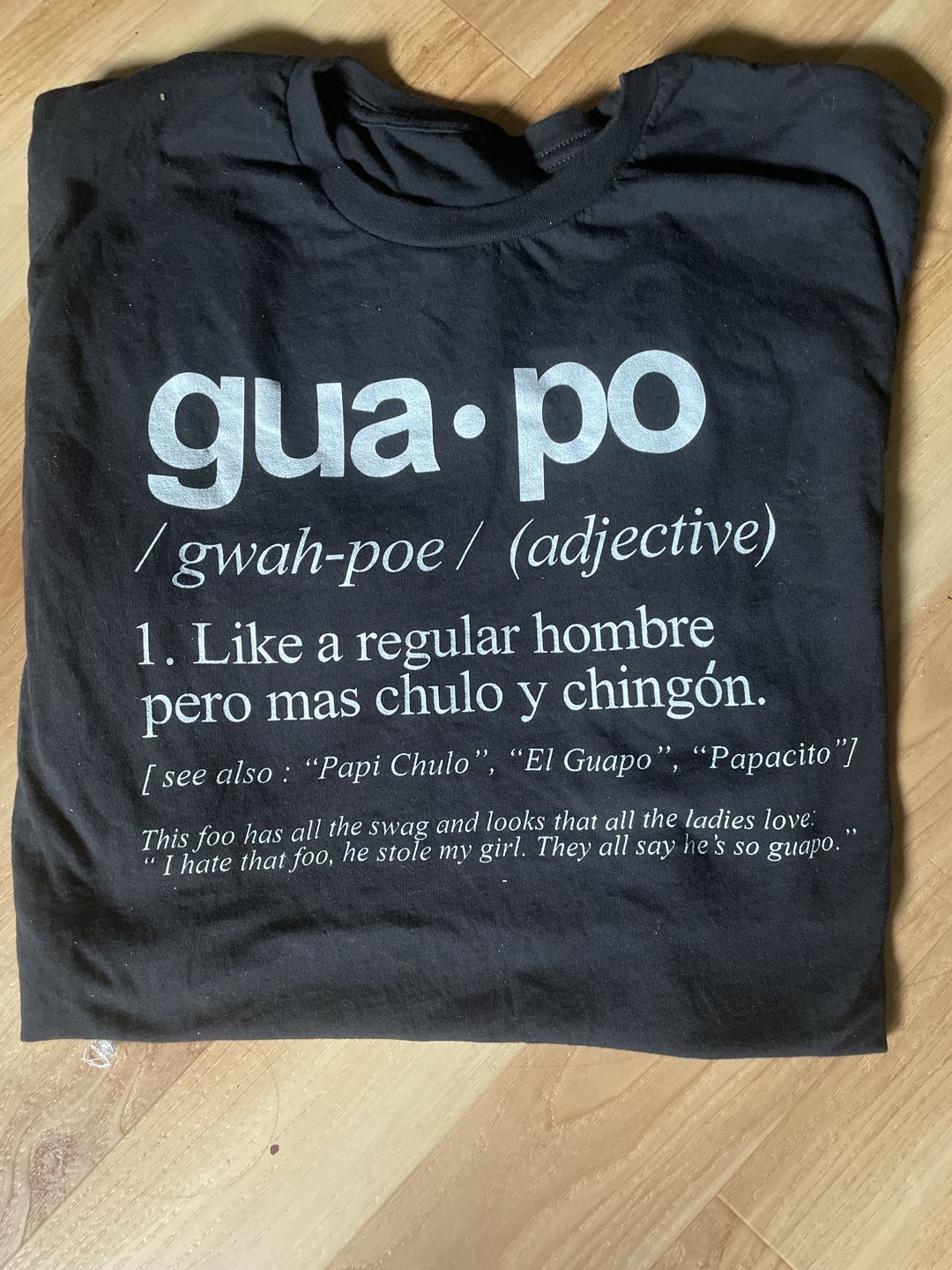 Customer photo review of The Definition Of Guapo Old School Classic Tee