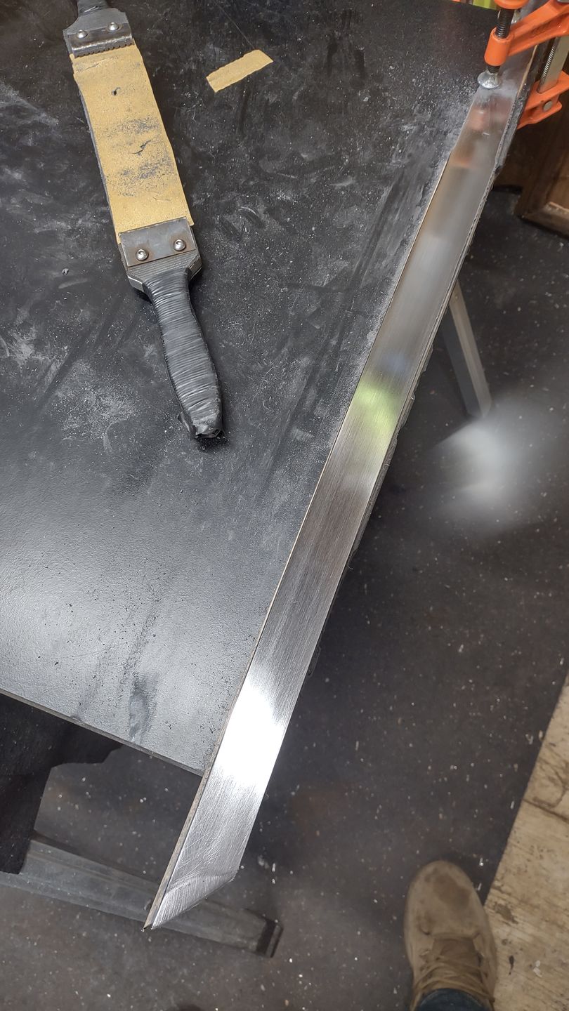 Customer photo review of 2" x 42" Sanding Belts for Stock Removal
