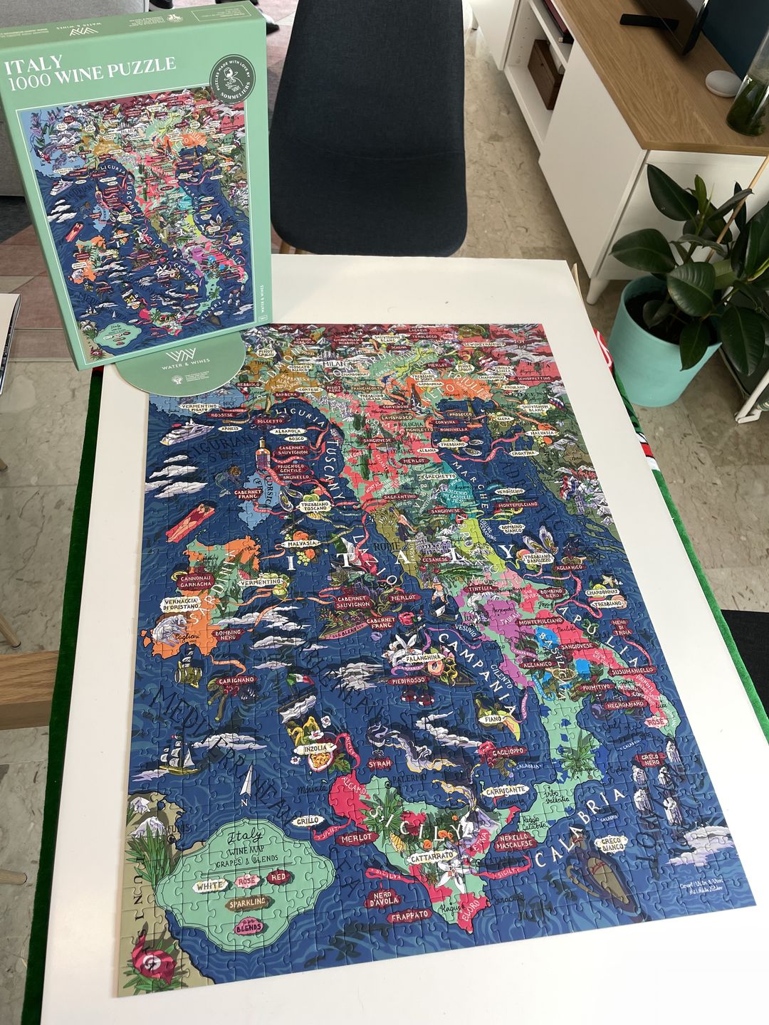 Customer photo review of Wine Puzzle - Italy