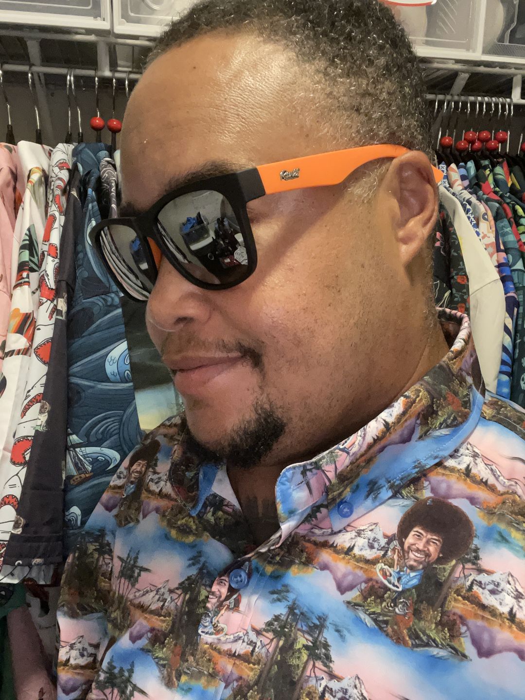 Customer photo review of Orange Crush Cabana Shades
