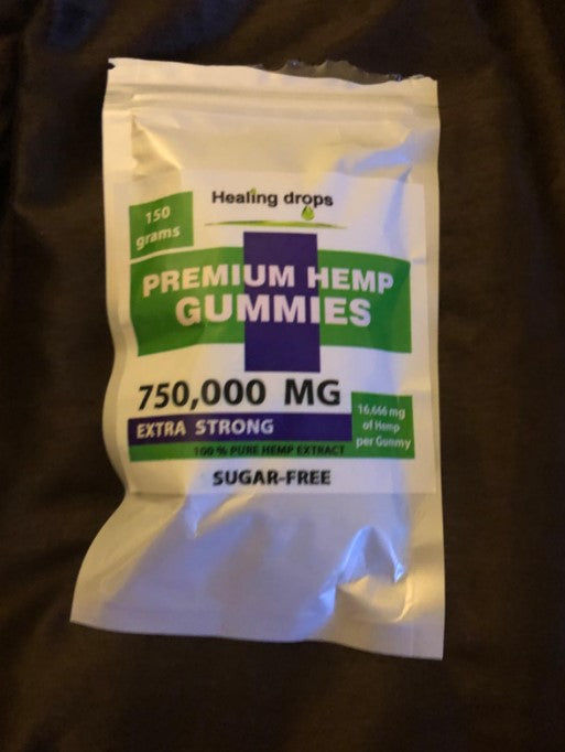 Customer photo review of Hemp Gummy Bears 750,000mg Sugar-Free Premium Organic + Vitamins: C B D E + Omega 3 6 9