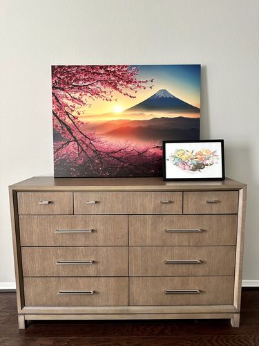 Customer photo review of Mount Fuji Cherry Blossom Sunrise