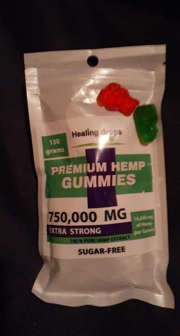 Customer photo review of Hemp Gummy Bears 750,000mg Sugar-Free Premium Organic + Vitamins: C B D E + Omega 3 6 9