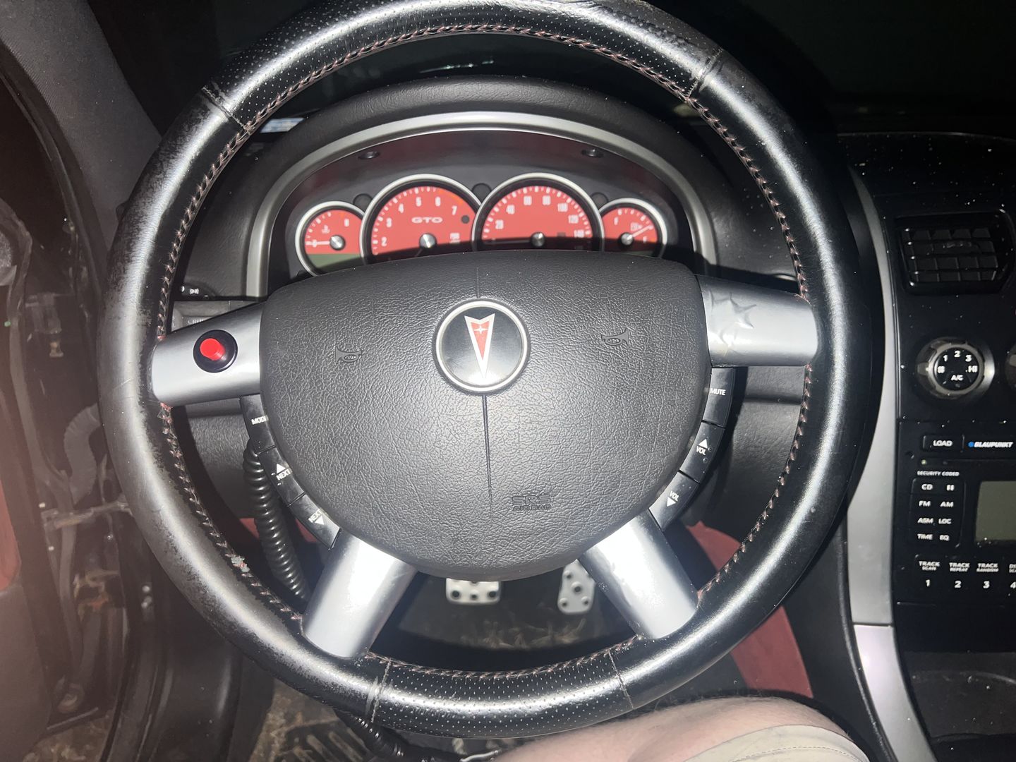 Customer photo review of Motion Raceworks Momentary Small Push Button w/6' Wound Cord (Red or Green)