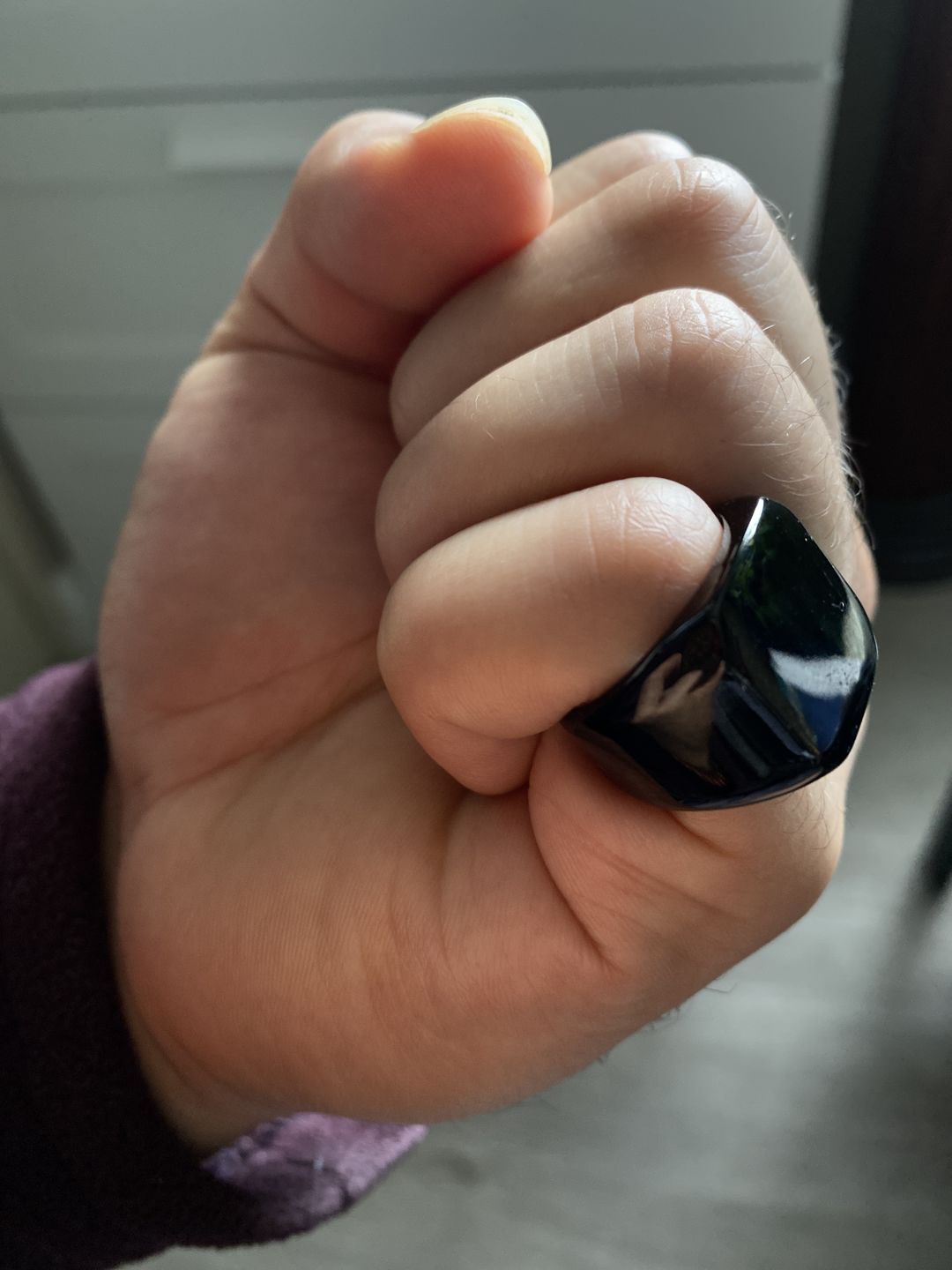 Customer photo review of Matte Black Onyx Vikings Energy Ring