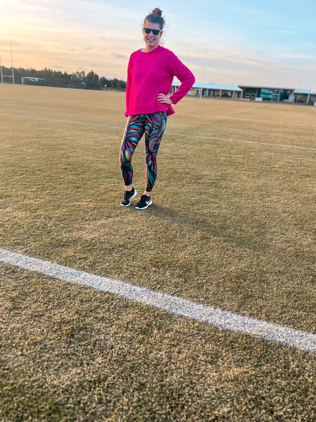 Customer photo review of Colorful Wolf Leggings