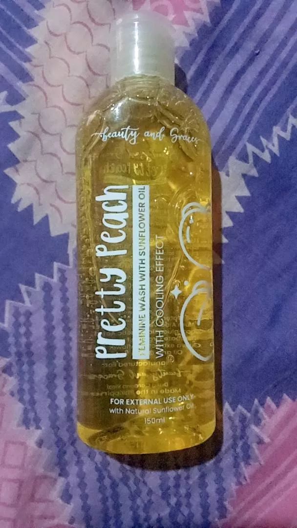 Customer photo review of SUPER TRENDING! AUTHENTIC Pretty Peach Feminine Wash