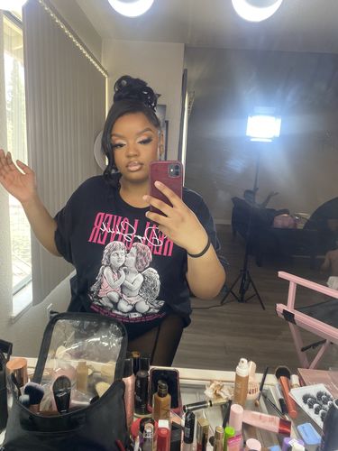 Customer photo review of Triple Pink Dunk Low DopeSkill T-Shirt Real Lover Graphic