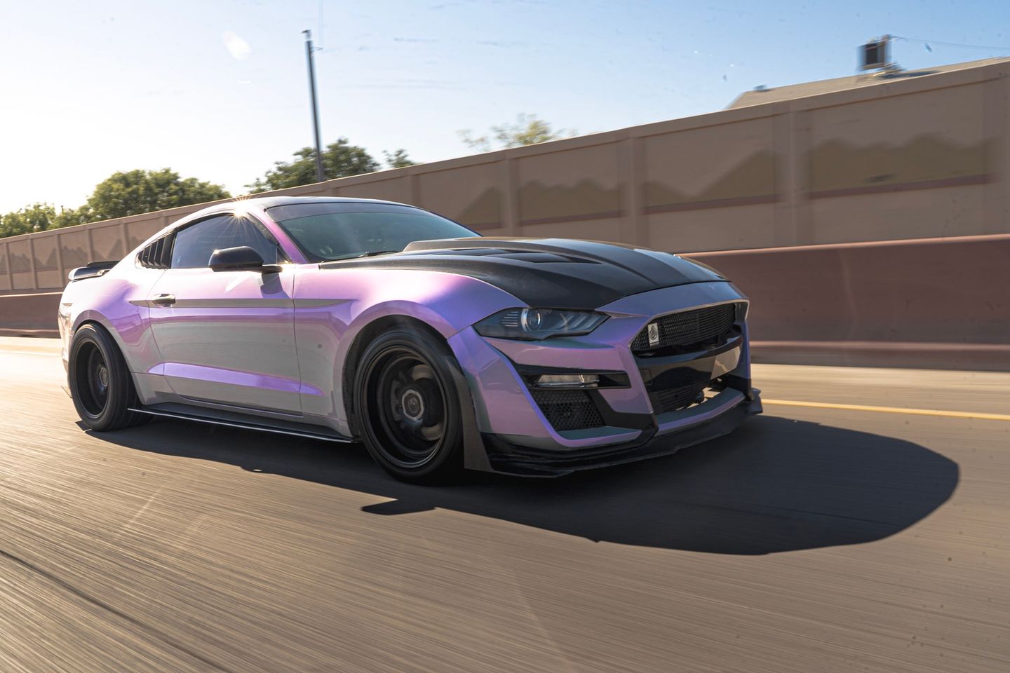 Customer photo review of Candy Metallic Gray Purple vinyl wrap
