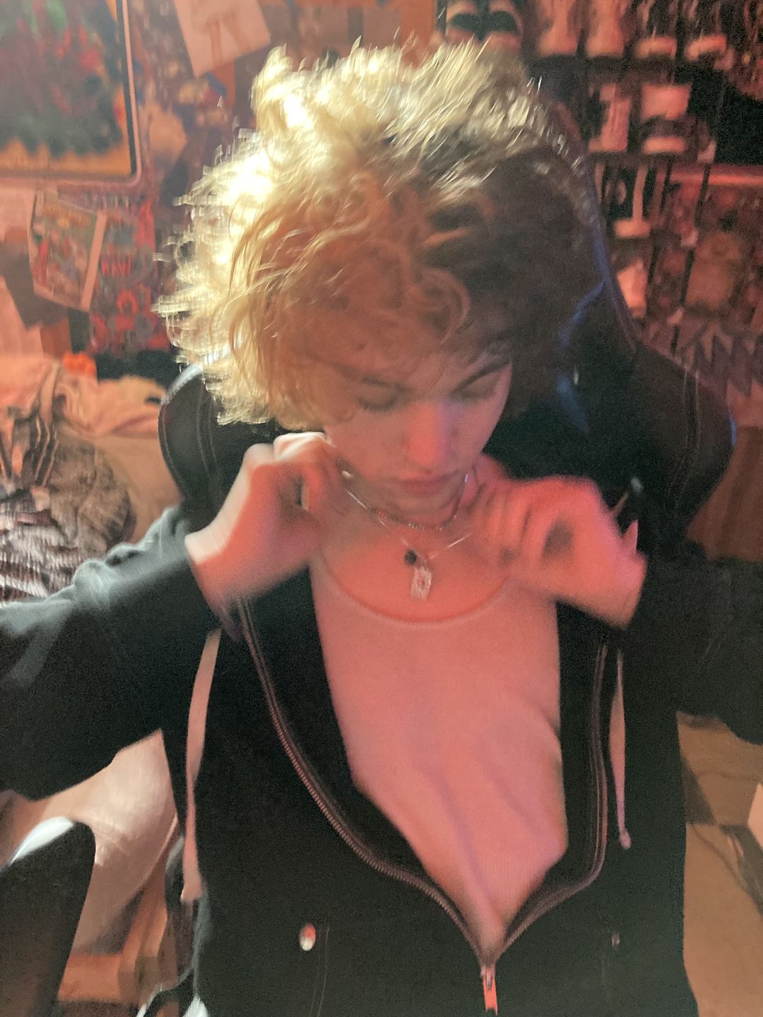Customer photo review of LAUGH NOW, DIE LATER PENDANT