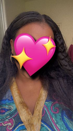 Customer photo review of Clip Ins Extension Kinky Straight 12A+ Virgin Human Hair Extension