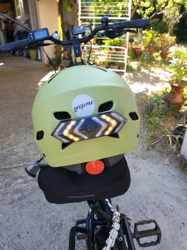 Customer photo review of Clignotant Casque Vélo Helmy™ - 25,99€