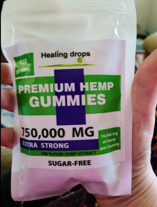 Customer photo review of Hemp Gummy Bears 750,000mg Sugar-Free Premium Organic + Vitamins: C B D E + Omega 3 6 9