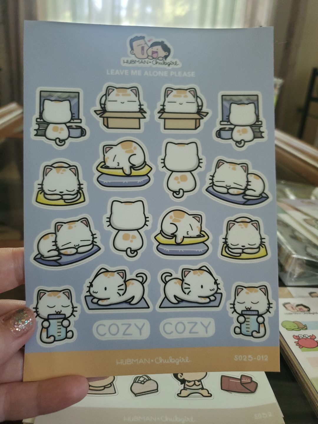 Customer photo review of Sticker Sheet - Leave Me Alone Please