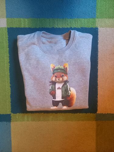Customer photo review of Eichhörnchen Buddy - Bio Unisex Sweatshirt