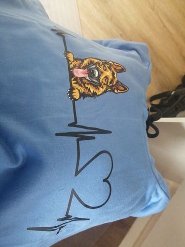 Customer photo review of CUTE DOGS CUSTOM HOODIE (Unisex)