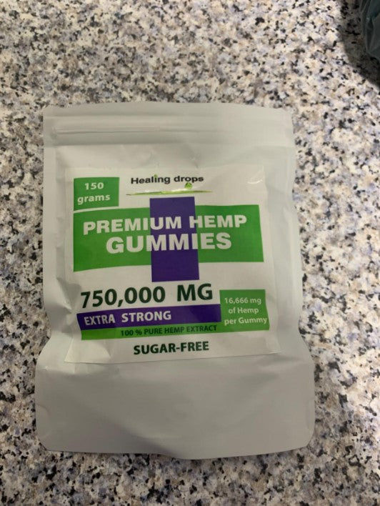 Customer photo review of Hemp Gummy Bears 750,000mg Sugar-Free Premium Organic + Vitamins: C B D E + Omega 3 6 9