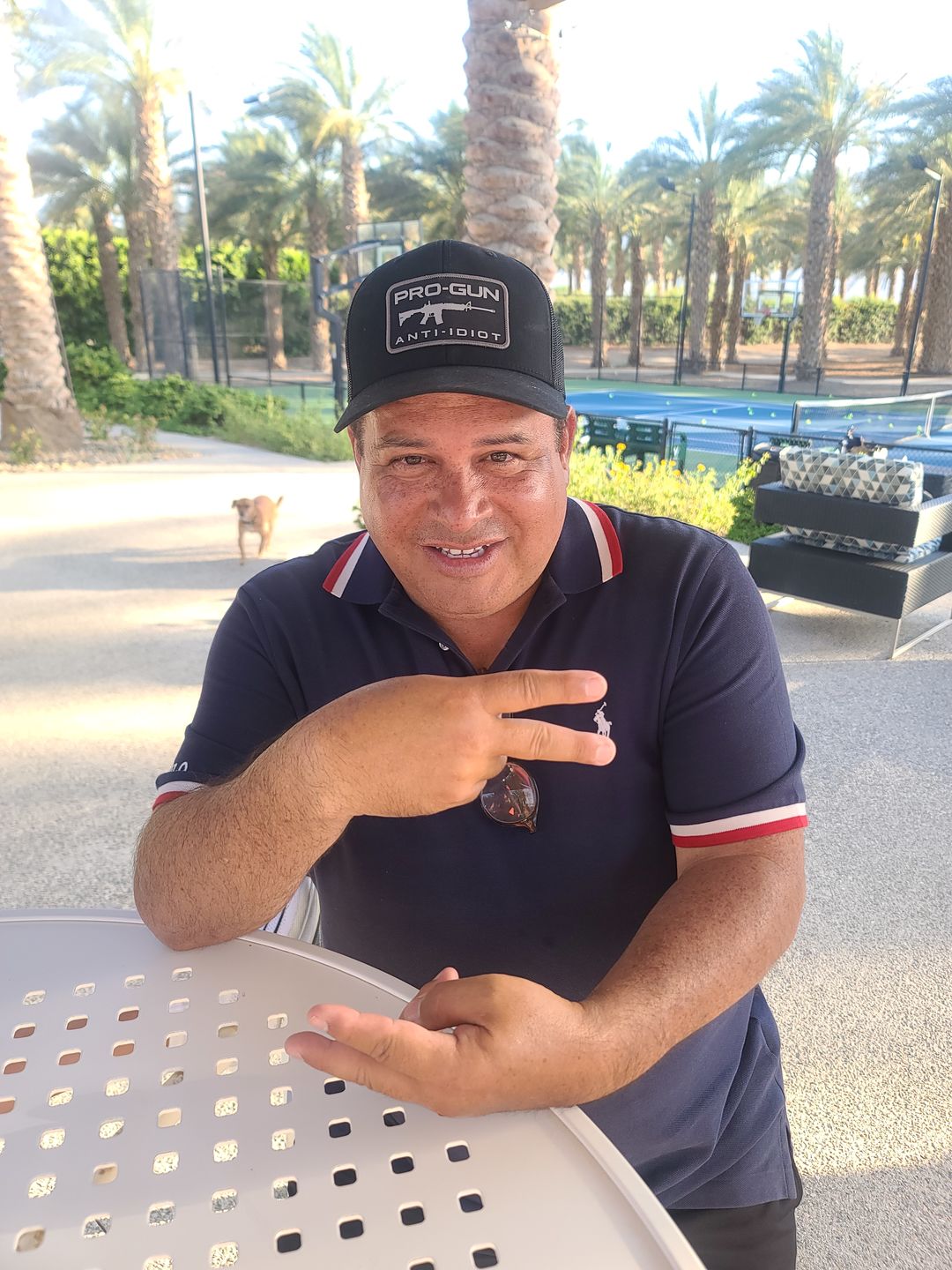 Customer photo review of Pro Gun Anti Idiot Woven Patch Hat