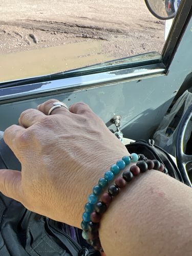 Customer photo review of Shungite Bead Bracelet