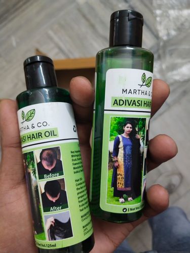 Customer photo review of NATURAL ADIVASI HERBAL HAIR OIL (PACK OF 2) (BUY 1 GET 1 FREE)