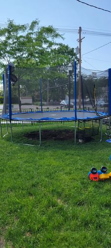 Customer photo review of 1500lbs High Capacity 15FT Round Trampoline for Adults&Kids