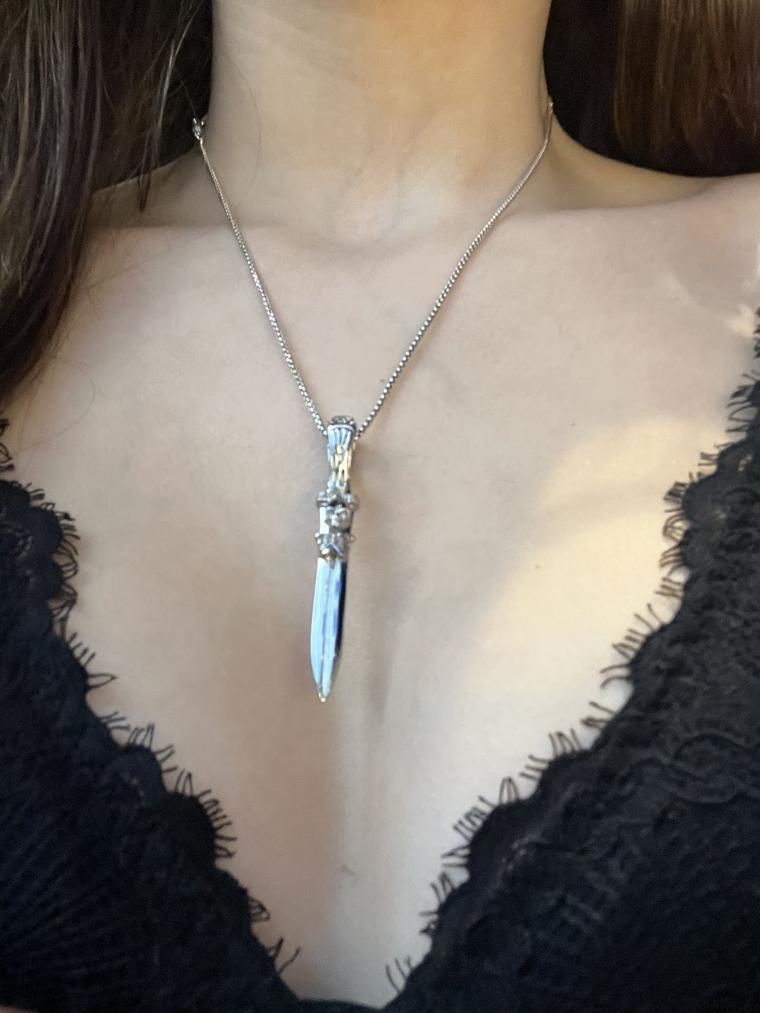 Customer photo review of CATACOMB SWORD PENDANT