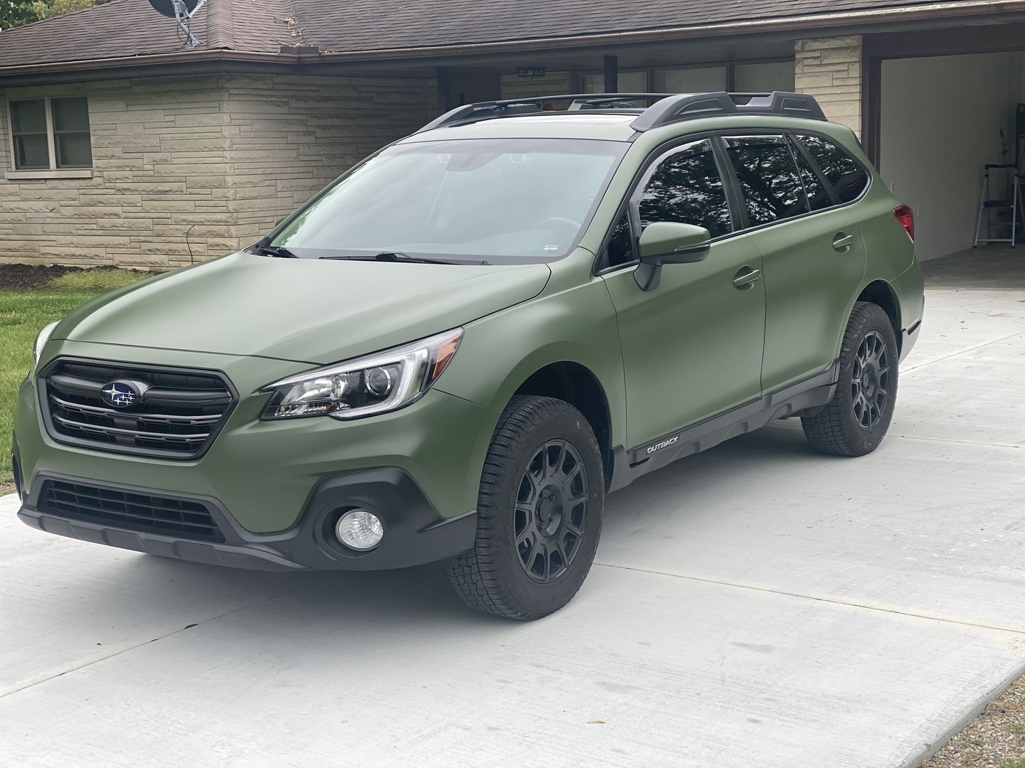 Customer photo review of Matte Military Green Vinyl Wrap
