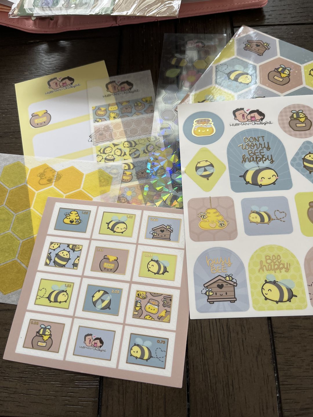 Customer photo review of Happy Bees Variety Sticker Pack