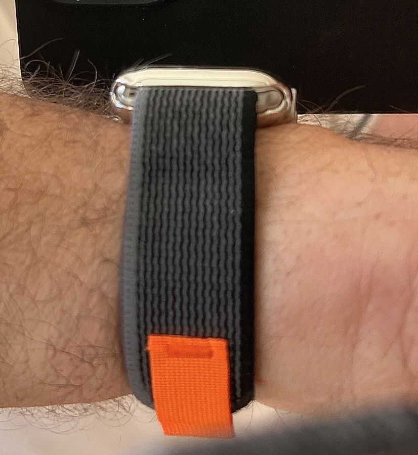 Customer photo review of Trail Nylon Loop Strap for Apple Watch