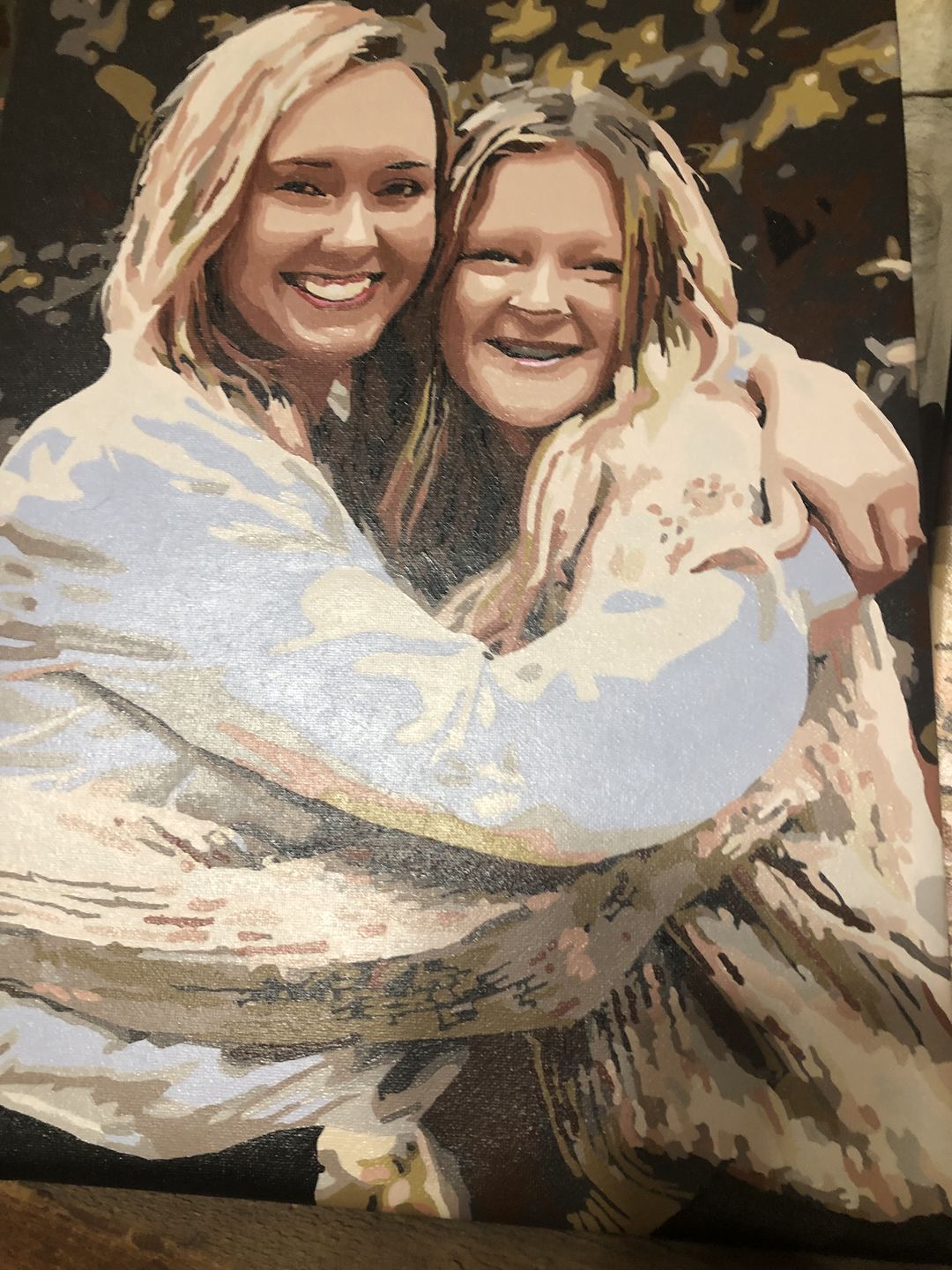 Customer photo review of Pine Wood Canvas Frame Kit