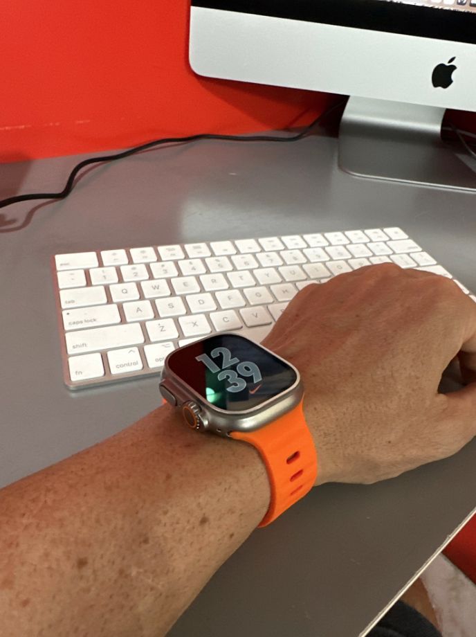 Customer photo review of Soft Silicone Strap for Apple Watch