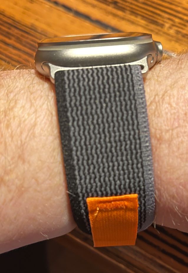 Customer photo review of Trail Nylon Loop Strap for Apple Watch