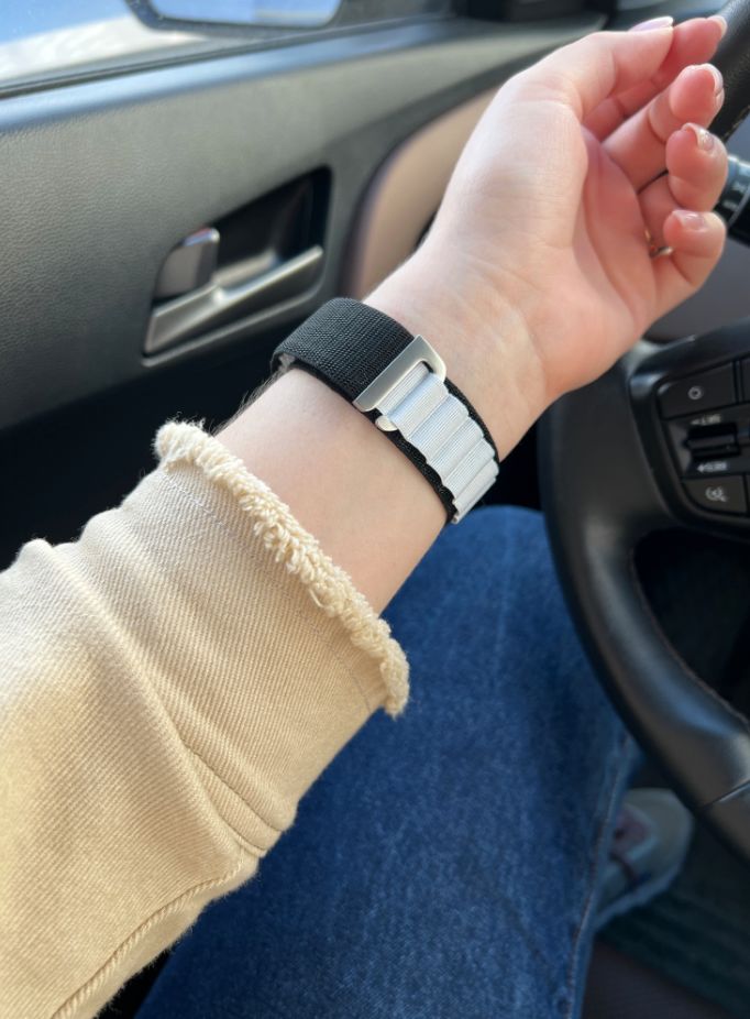 Customer photo review of Alpine Nylon Loop Strap for Apple Watch