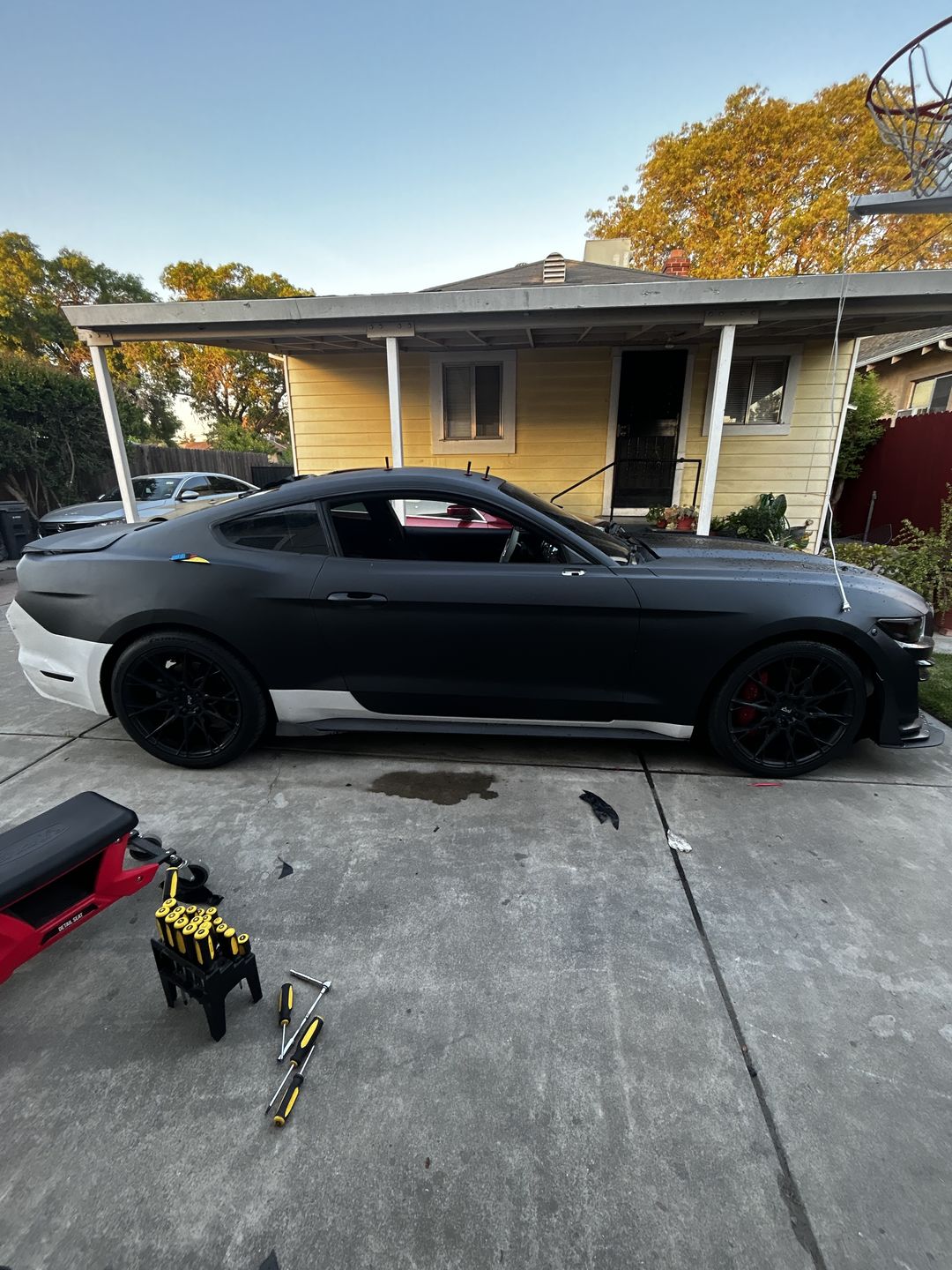 Customer photo review of Satin Black Vinyl Wrap