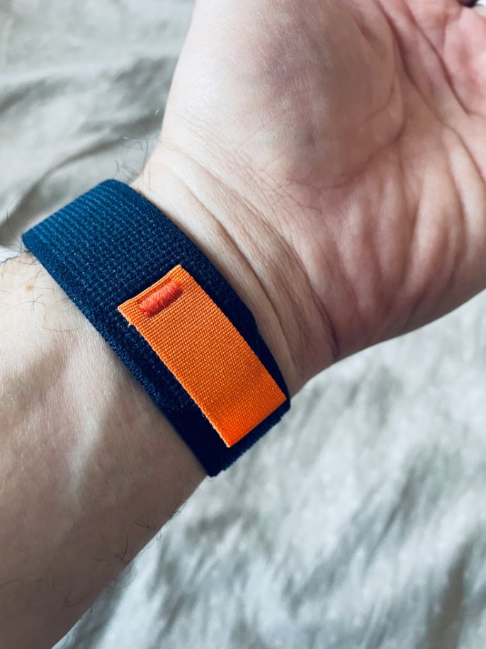 Customer photo review of Trail Nylon Loop Strap for Apple Watch