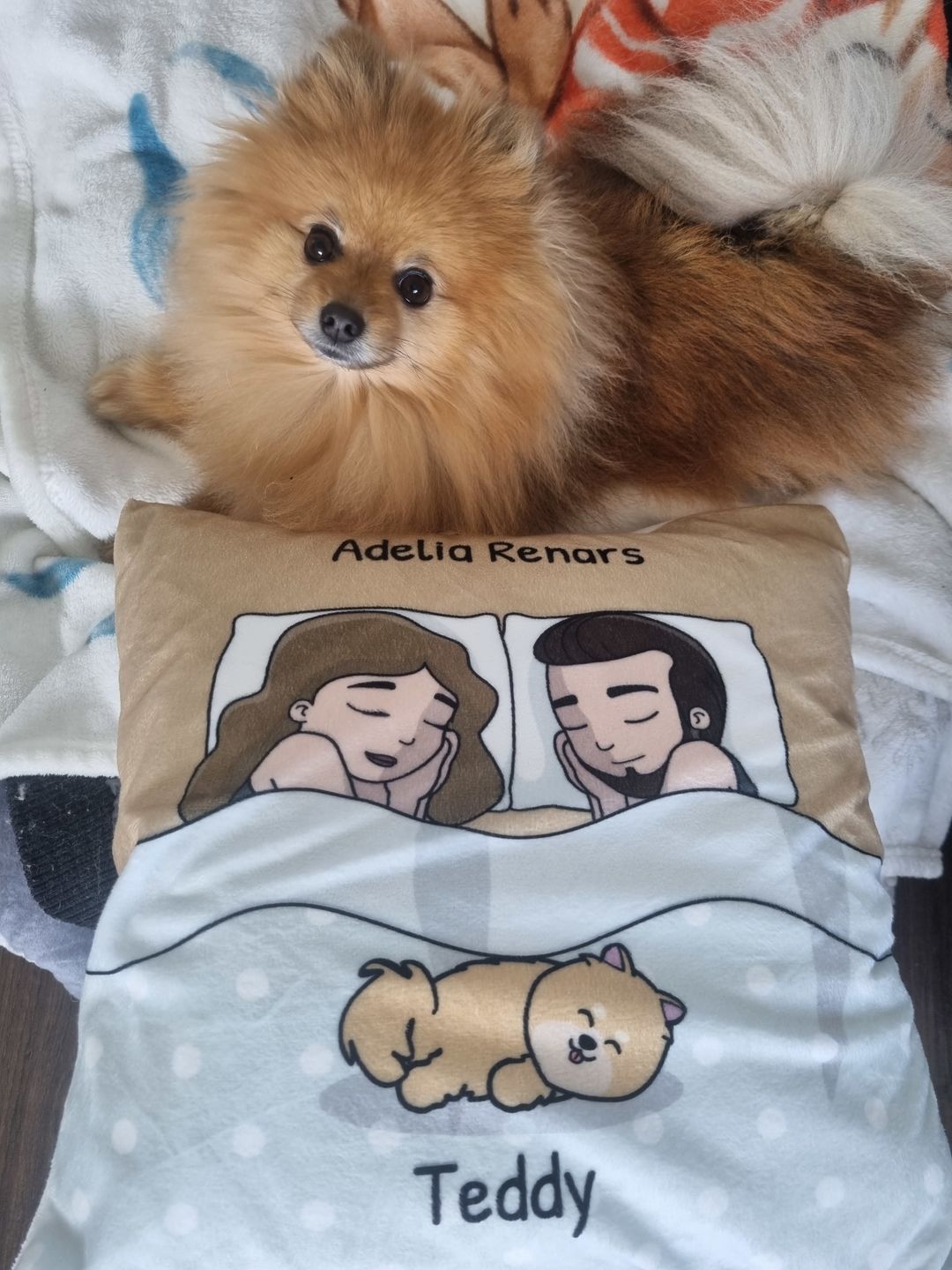 Customer photo review of Kuschelzeit mit Fellnasen - Individuelles Kissen