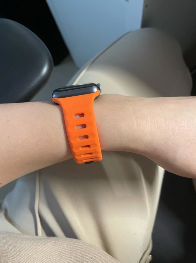 Customer photo review of Soft Silicone Strap for Apple Watch