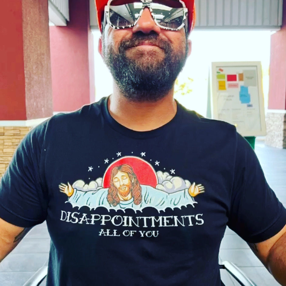 Customer photo review of Premium Disappointments All Of You Old School T-shirt