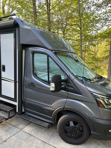 Customer photo review of Transit 2020+ - Front Door Shades (set)