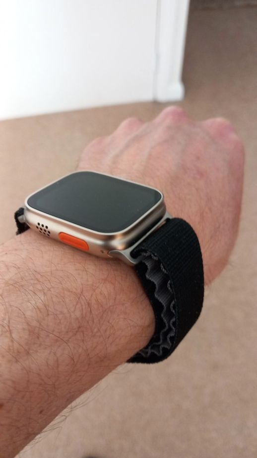 Customer photo review of Alpine Nylon Loop Strap for Apple Watch