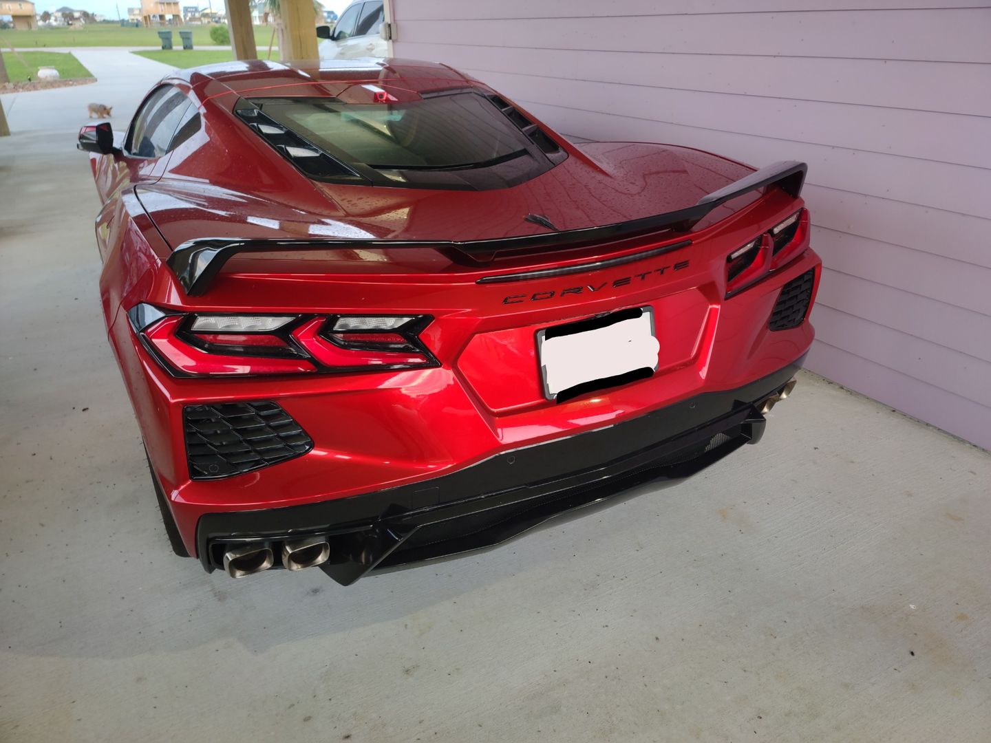 Customer photo review of Chevrolet Corvette C8 Z51 Wickerbill Rear Trunk Spoiler